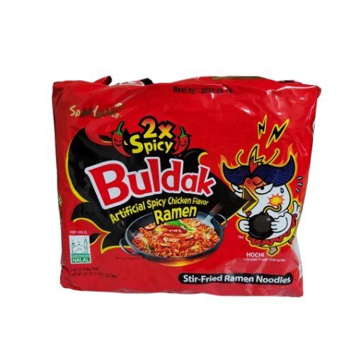 Picture of Samyang Buldak 2X Hot Chicken Stir Fry 5 Pack