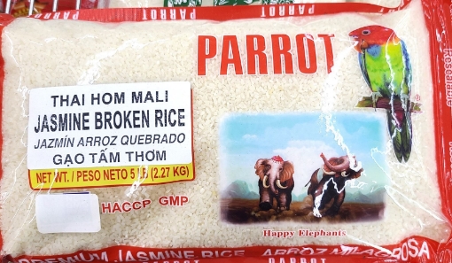 Picture of Parrot Thai Jasmine Broken Rice (Gao Tam) 5Lbs