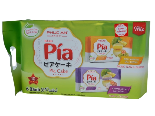 Picture of PA Vege Taro Mungbean & Durian Pia Cake 6 Pieces