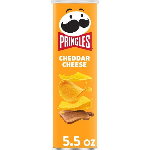 Picture of Pringles Potato Crisps Chips Cheddar Cheese, 5.5oz (158g)