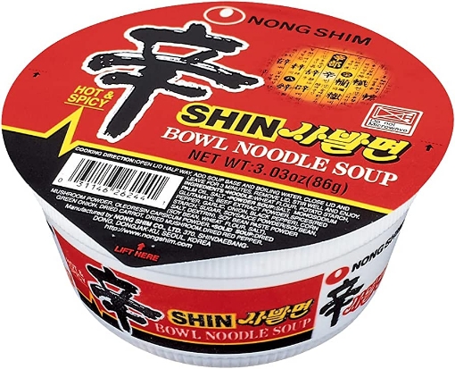 Picture of NongShim Shin Bowl Noodles 12Bowls