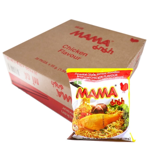 Picture of Mama Chicken Noodles 55g (Pack of 30 Bags)