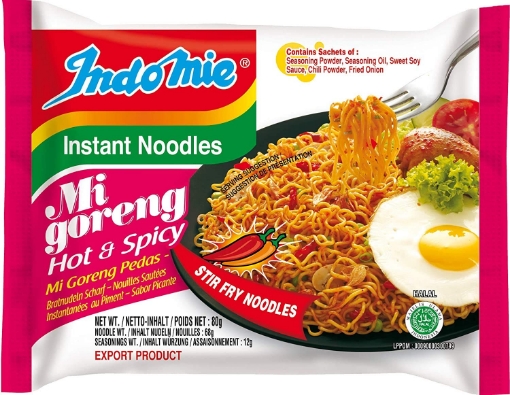 Picture of IndoMie Goreng Spicy 80g (Pack of 30 Bags)