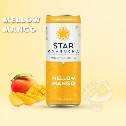 Picture of StarKombucha MellowMango 330mL